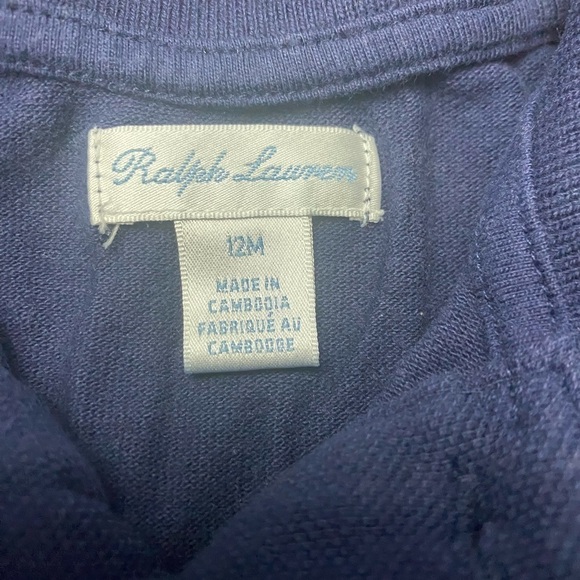 Baby’s Polo Ralph Lauren Long Sleeve Shirt  - Size 12M - Picture 4 of 4